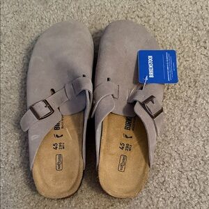 Birkenstock Tan Suede Clogs